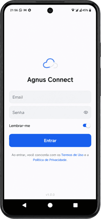 Tela de login no Android